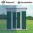5X3 Feet Small Mini Outdoor Storage Sheds Pent Roof Green With Aluminum Alloy Frame And Sliding Door-118183493