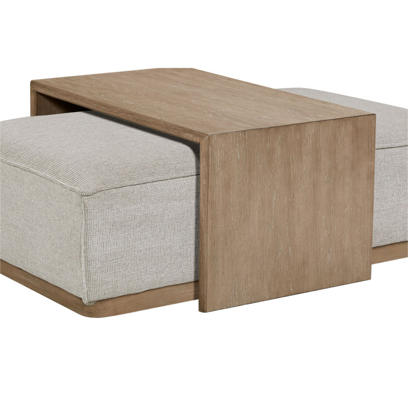 Ottoman & Tray Table - Gray