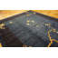 Tapis bleu antique rectangulaire en laine noué à la main de pièce de style chinois des années 1920