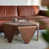 Dark Walnut Top/Nut Brown Base