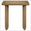 Ensemble de tables basses 2 pièces avec finition brun clair vieilli, parfait pour les intérieurs modernes et rustiques