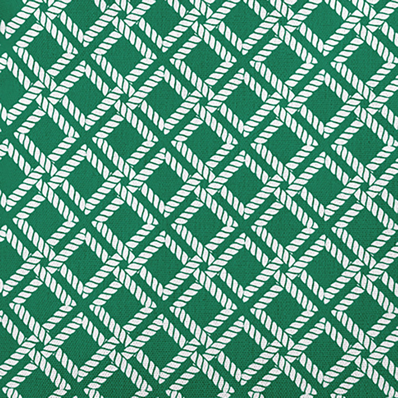 Coussin Nautical Nights, H 20 po x l 20 po, Véritable menthe géométrique