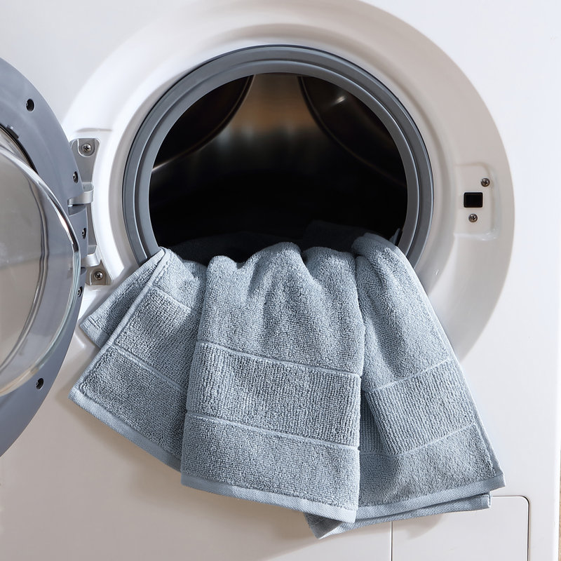 Turquoise Cotton Ridged 6-Piece Towel Set