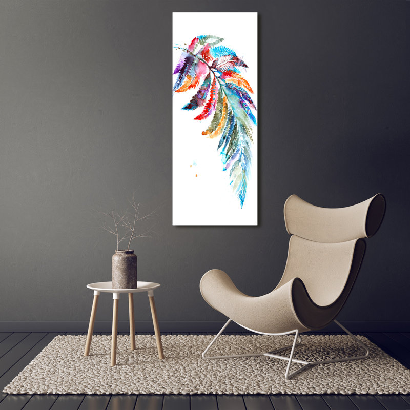 Colourful Fern - Wrapped Canvas Print