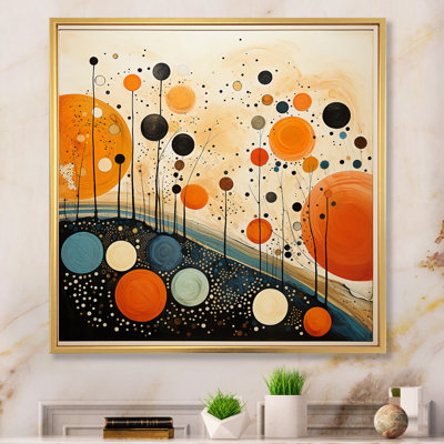Décoration murale orange Mid Century Organic Harmony III - Abstrait Mid-Century