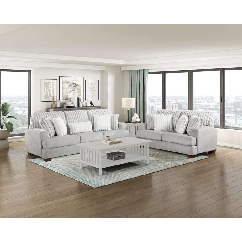 Ensemble de salon 2 pièces, 2 Pcs: Loveseat, Sofa
