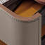 Bureau en bois manufacturé rectangulaire brun noisette + beige + acier au carbone avec 3 tiroirs-871915679-871915676