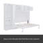 Grand lit escamotable mural avec armoires-1449891107