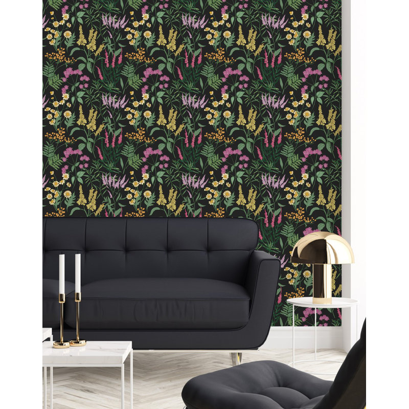 Floral Tile, 2.08' W x 10.42' L