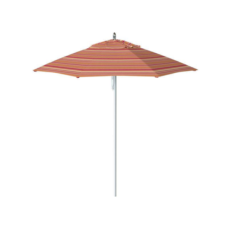 Parasol de marché 7 pi 6 po Dotsero, Sunbrella® mangue rayé Dolce