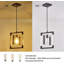 Luminaire suspendu noir 1 lumière