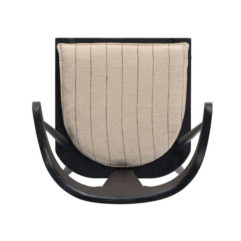 Ripley Dining Chair with Cushion, Black Oak, Lavon Flint
