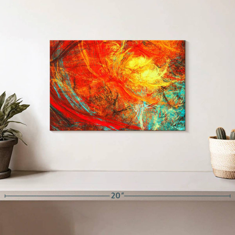 Avery Abstract Flame, 8" H x 12" W