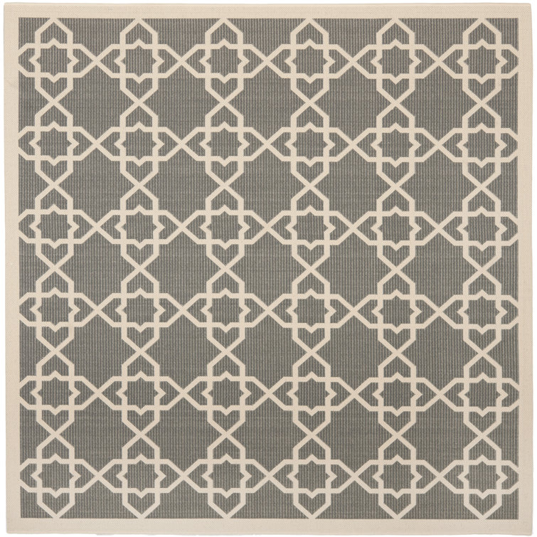 Courtyard Performance Geometric Indoor/Outdoor Area Rug