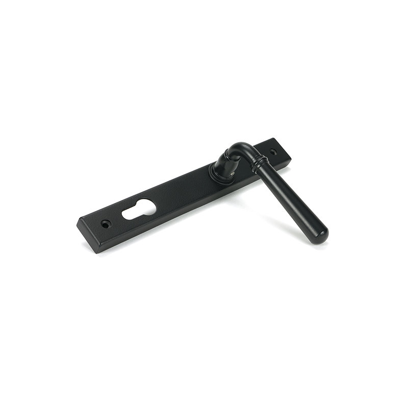Newbury Multipoint Lock Door Handle, Matt Black