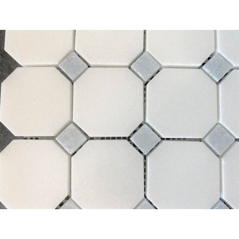 Carrelage en mosaïque Thassos