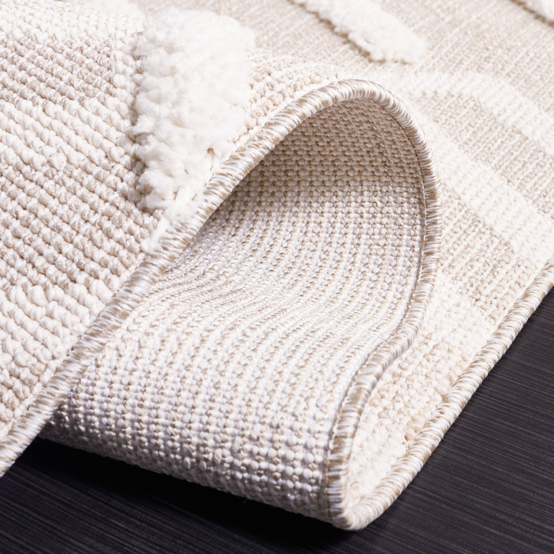 Tapis beige / ivoire Kells 104, Carré 6 pi 7 po