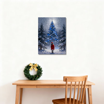 «Winter Snowy Tree», art mural sur toile