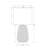 Table Lamp, 19 Inch Textured Ceramic Base, Ivory Linen Drum Shade