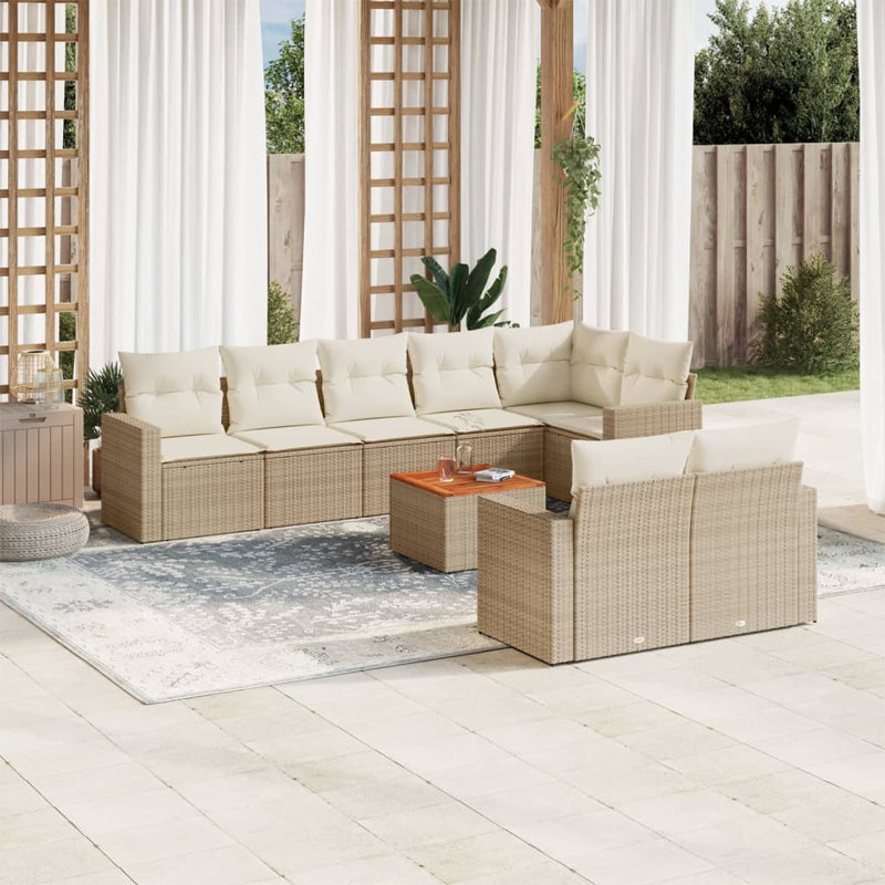 Ensemble de canapé de jardin Vidaxl