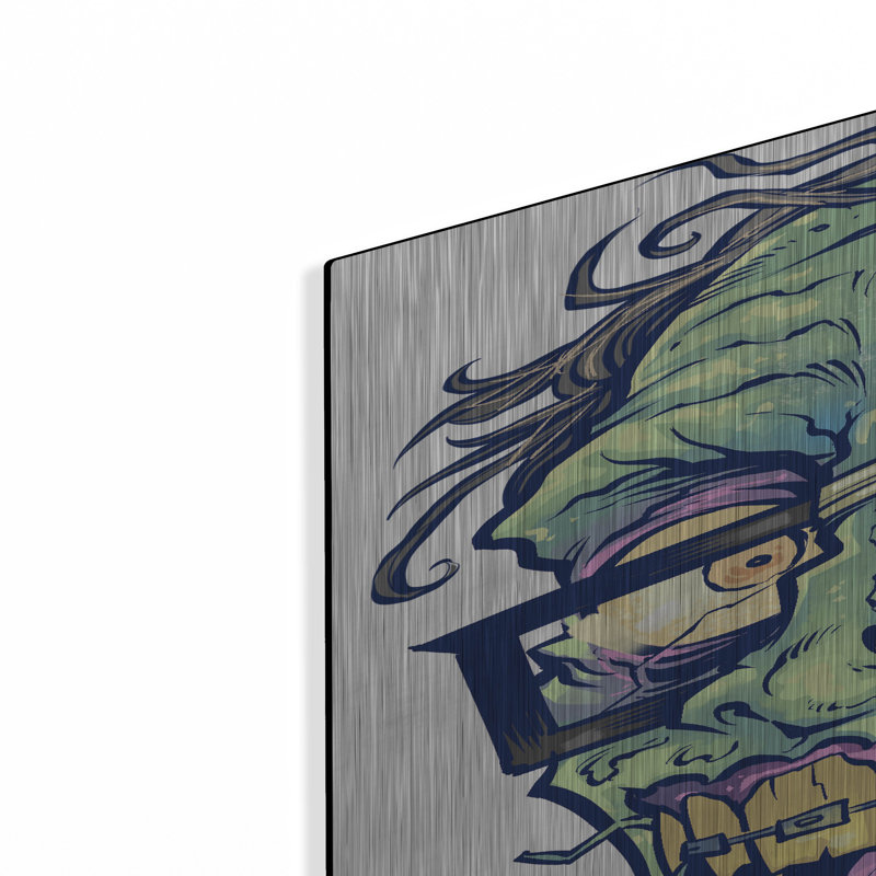 " Zombie Pattern Head 04 " Print, 36" H x 24" W