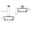 Luminaire suspendu géométrique doré pour îlot de cuisine-121386305-121386306