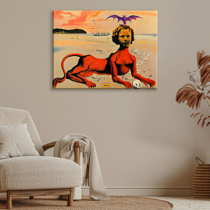 «Shirley Temple» par Salvador Dali, toile tendue avec châssis, H 28 po x l 40 po