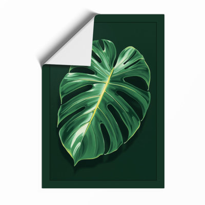 Monstera In Green Botanical - Print
