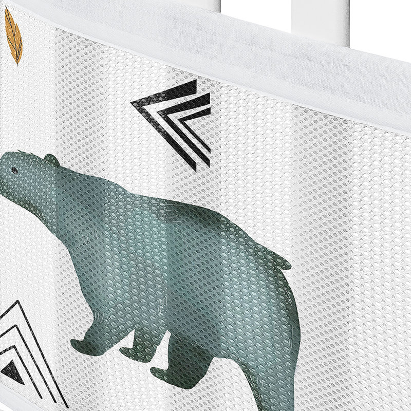 Bear Mountain Animals Bears Crib Mesh Liner