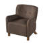 Fauteuil capitonné avec pieds en bois-1140953157