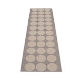 Hugo Polka Dots Area Rug in Mud Metallic/Gray