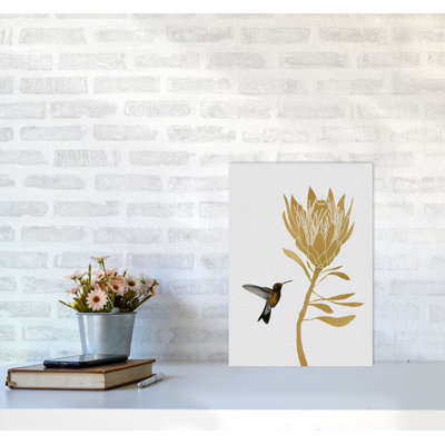 Hummingbird & Flower I - Print