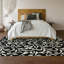 Tapis noir Prisco lavable à la machine de qualité supérieure-2001986786