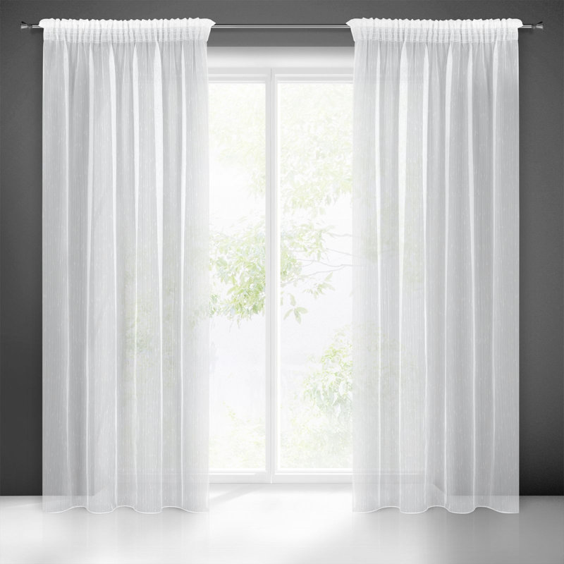 Kathlyne Sheer Curtain, 270cm H x 140cm W