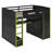 Full Wood Gamer Loft Bed With RGB Light & Storage Desk-70182984