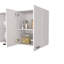 Élégante armoire murale supérieure, quatre tablettes intérieures-94239563