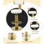 Chaises de bar pivotantes avec tabourets réglables modernes en acier inoxydable Cravets (1PCS)-1621563823