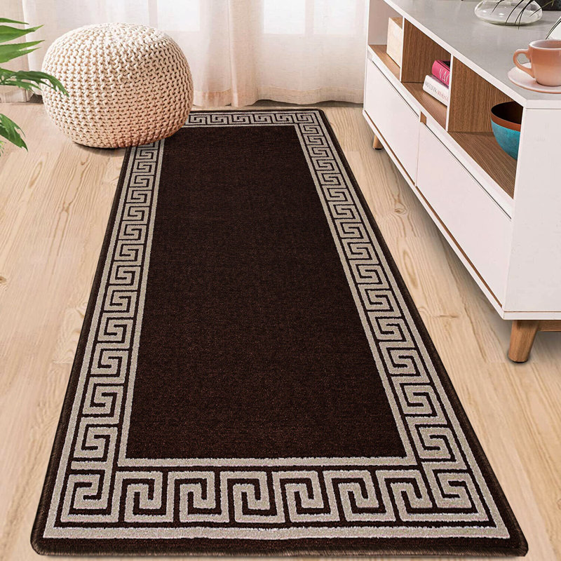 Rebersburg Non-Slip Geometric Indoor Doormat, 40cm W x 60cm L