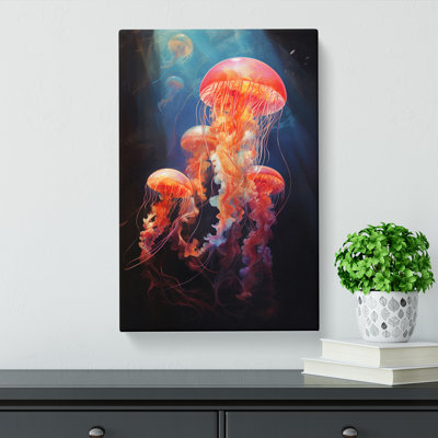 Jellyfish Classicism Art - Wrapped Canvas