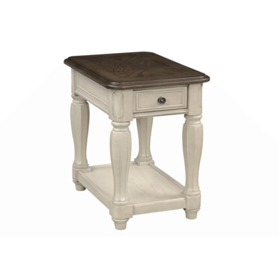 Chairside Table With Storage Side Table Living Room End Table Wood End Table by One Allium Way