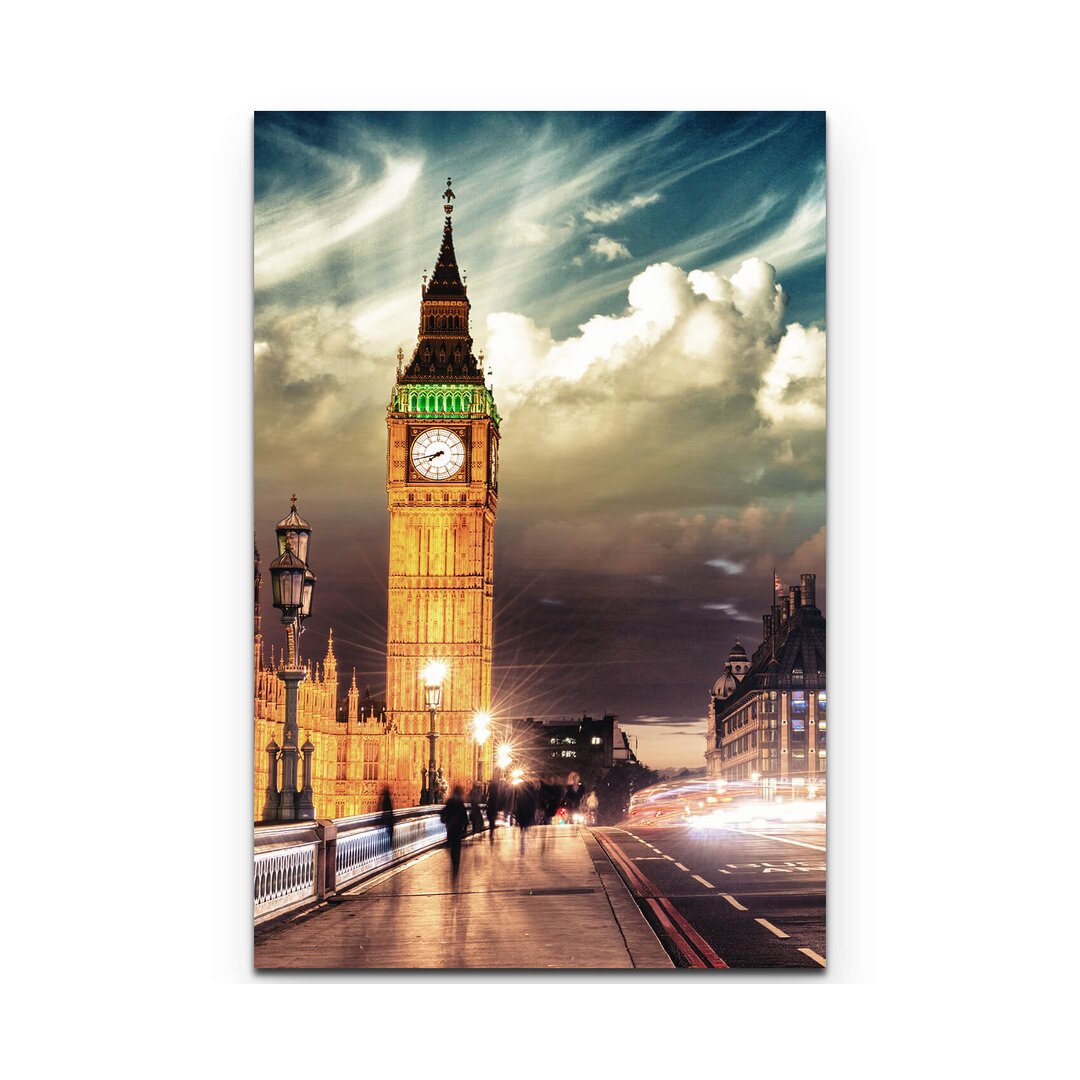 Leinwandbild Westminster Bridge mit Big Ben