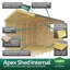 7ft x 12ft Apex Summer Shed