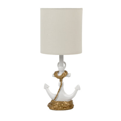  Saylor Anchor Accent Lamp, 16" x 8", White