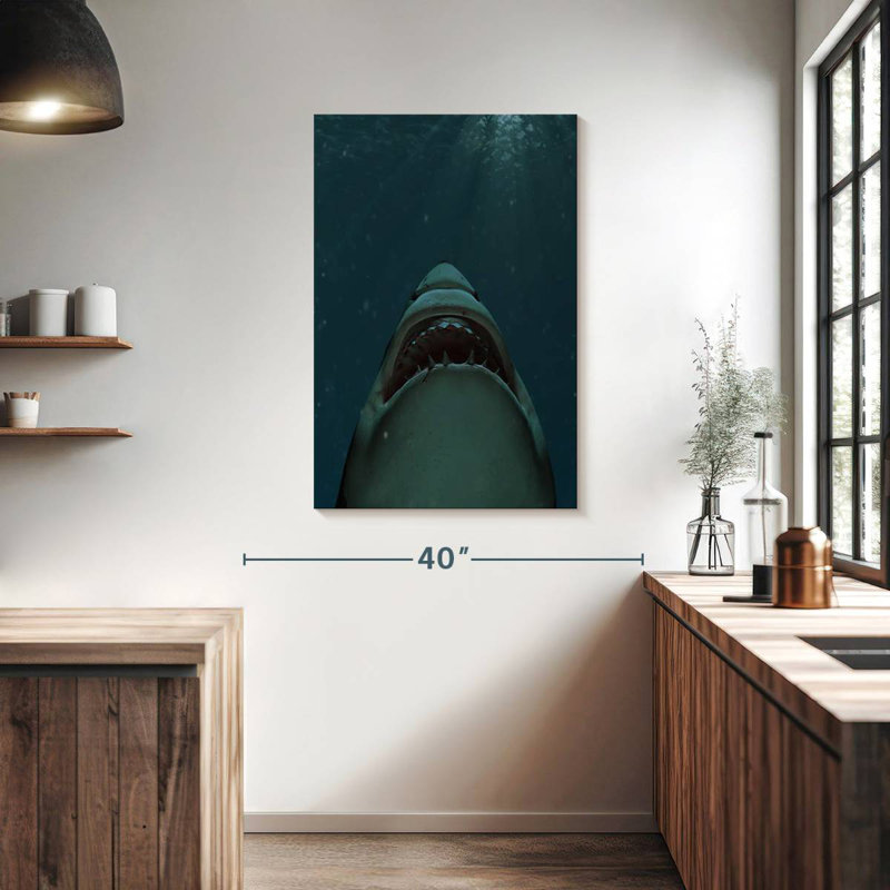 Brampt Jaws Of Great White Shark, 39" H x 26" W