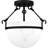 Charlier Glass Semi Flush Mount
