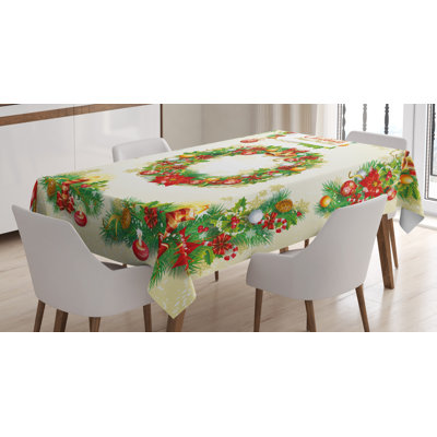 Christmas Dining Room Kitchen Tablecloth