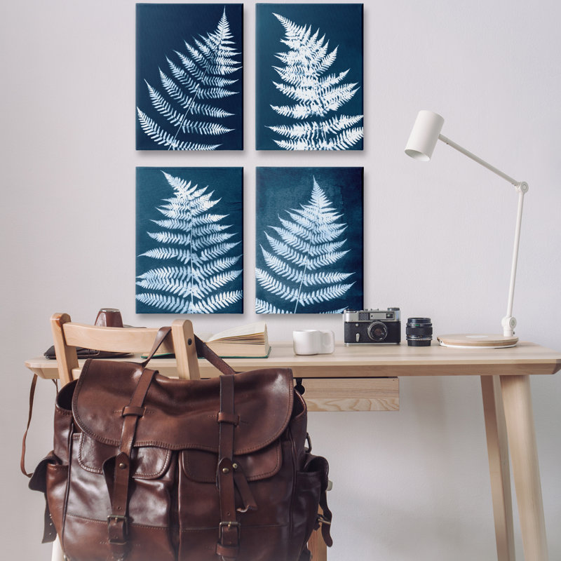  "Modern Fern Impressions", ensemble de 4 impressions sur toile par Jason Johnson, H 24 po x l 16 po