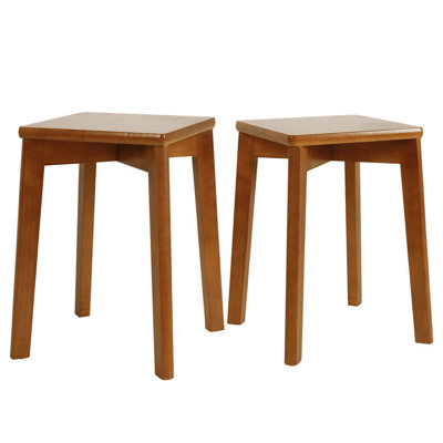 Carnell Solid Wood Accent Stool