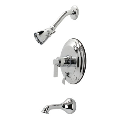 Kingston Brass NuvoFusion Single-Handle Pressure Balanced Tub and Shower Faucet