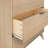 3 Drawer 37" W Solid Wood Dresser with Metal Pulls-1281565617